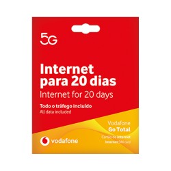 CARTÃO SIM PARA INTERNET VODAFONE GO TOTAL 5G UNLIMITED POR 20 DIAS